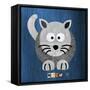 Meow The Cat-Design Turnpike-Framed Stretched Canvas
