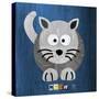 Meow The Cat-Design Turnpike-Stretched Canvas