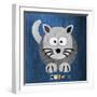 Meow The Cat-Design Turnpike-Framed Giclee Print