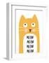 Meow-Ayse-Framed Art Print