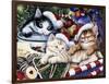 Meowy Christmas 2-Jenny Newland-Framed Giclee Print