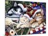 Meowy Christmas 2-Jenny Newland-Mounted Giclee Print