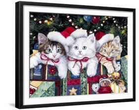 Meowy Christmas-Jenny Newland-Framed Giclee Print