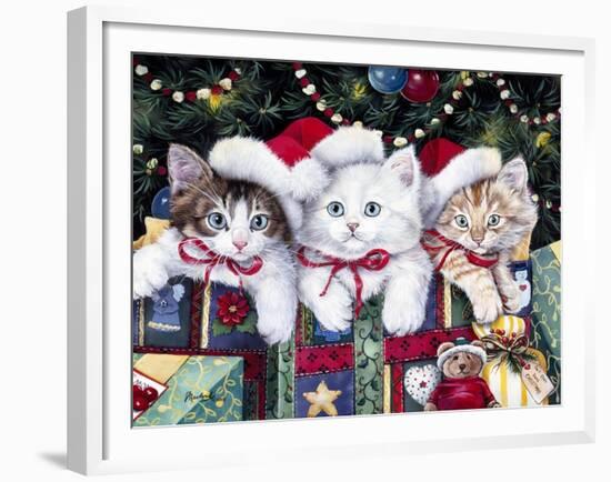 Meowy Christmas-Jenny Newland-Framed Giclee Print