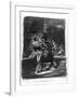 Mephistopheles and Faust Escaping after Valentine's Death-Eugene Delacroix-Framed Giclee Print