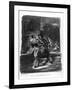 Mephistopheles and Faust Escaping after Valentine's Death-Eugene Delacroix-Framed Giclee Print