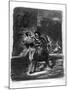 Mephistopheles and Faust Escaping after Valentine's Death-Eugene Delacroix-Mounted Giclee Print