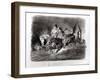 Mephistopheles and Faust Riding in the Night, Illustration For Faust by Goethe, 1828-Eugene Delacroix-Framed Giclee Print