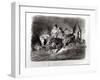 Mephistopheles and Faust Riding in the Night, Illustration For Faust by Goethe, 1828-Eugene Delacroix-Framed Giclee Print