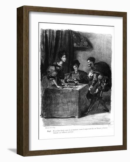 Mephistopheles-Eugene Delacroix-Framed Giclee Print