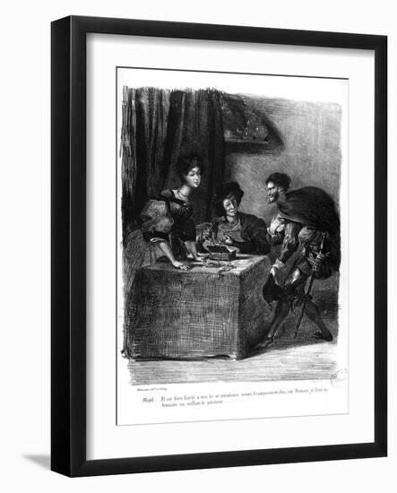 Mephistopheles-Eugene Delacroix-Framed Giclee Print