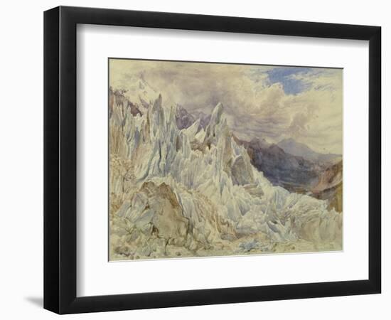 Mer De Glace, 1856 (W/C over Graphite with Gouache on Paper)-Henry Moore-Framed Premium Giclee Print