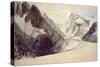 Mer De Glace, Chamonix, 1849-John Ruskin-Stretched Canvas