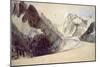 Mer De Glace, Chamonix, 1849-John Ruskin-Mounted Giclee Print