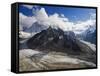 Mer De Glace Glacier, Mont Blanc Range, Chamonix, French Alps, France, Europe-Christian Kober-Framed Stretched Canvas