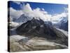 Mer De Glace Glacier, Mont Blanc Range, Chamonix, French Alps, France, Europe-Christian Kober-Stretched Canvas