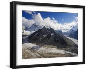 Mer De Glace Glacier, Mont Blanc Range, Chamonix, French Alps, France, Europe-Christian Kober-Framed Photographic Print