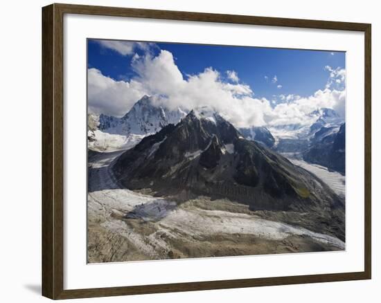 Mer De Glace Glacier, Mont Blanc Range, Chamonix, French Alps, France, Europe-Christian Kober-Framed Photographic Print