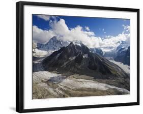 Mer De Glace Glacier, Mont Blanc Range, Chamonix, French Alps, France, Europe-Christian Kober-Framed Photographic Print