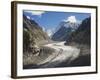 Mer De Glace Glacier, Mont Blanc Range, Chamonix, French Alps, France, Europe-Christian Kober-Framed Photographic Print