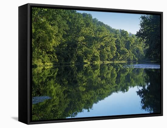 Meramec River, Bennett Spring State Park, Missouri, USA-Charles Gurche-Framed Stretched Canvas