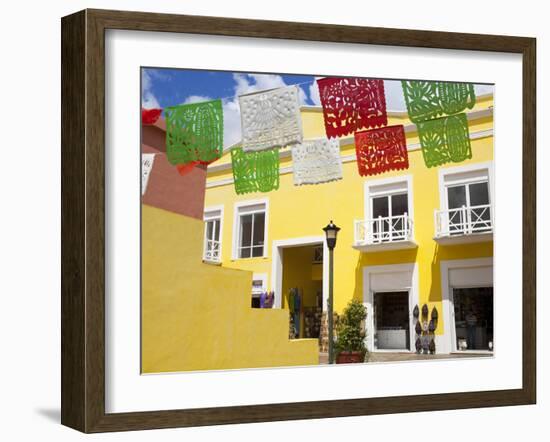 Mercado de Artesanias in Plaza del Sol, San Miguel City, Cozumel Island, Quintana Roo, Mexico-Richard Cummins-Framed Photographic Print