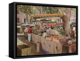 Mercato Provenzale-Guido Borelli-Framed Stretched Canvas