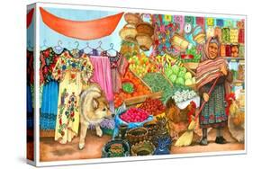 Mercato-Wendy Edelson-Stretched Canvas