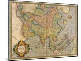 Mercator's Map of Asia-Science Source-Mounted Giclee Print