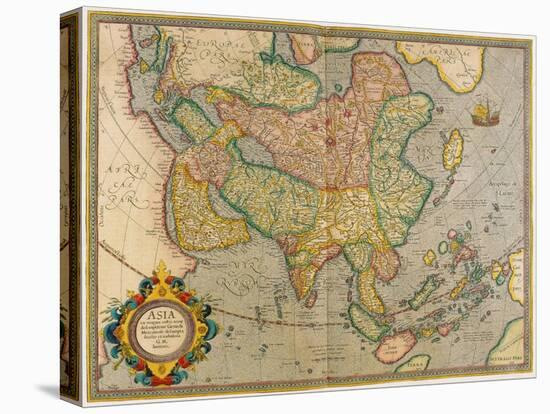 Mercator's Map of Asia-Science Source-Stretched Canvas