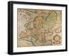 Mercator's Map of Europe-Science Source-Framed Giclee Print