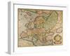 Mercator's Map of Europe-Science Source-Framed Giclee Print