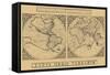 Mercator's World Map, 1524-Gerardus Mercator-Framed Stretched Canvas