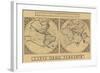 Mercator's World Map, 1524-Gerardus Mercator-Framed Art Print