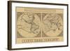 Mercator's World Map, 1524-Gerardus Mercator-Framed Art Print