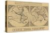 Mercator's World Map, 1524-Gerardus Mercator-Stretched Canvas