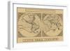 Mercator's World Map, 1524-Gerardus Mercator-Framed Art Print