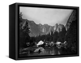 Merced River and Cathedral Rocks-null-Framed Stretched Canvas