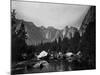 Merced River and Cathedral Rocks-null-Mounted Photographic Print