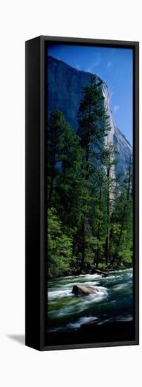 Merced River and El Capitan Yosemite National Park Ca-null-Framed Stretched Canvas