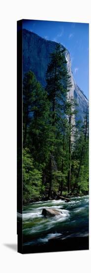 Merced River and El Capitan Yosemite National Park Ca-null-Stretched Canvas