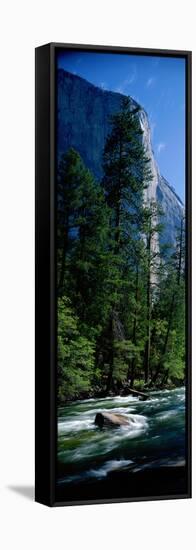 Merced River and El Capitan Yosemite National Park Ca-null-Framed Stretched Canvas