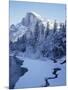Merced River and Half Dome in Winter-James Randklev-Mounted Photographic Print
