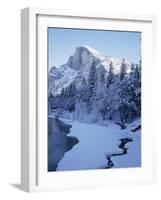 Merced River and Half Dome in Winter-James Randklev-Framed Photographic Print