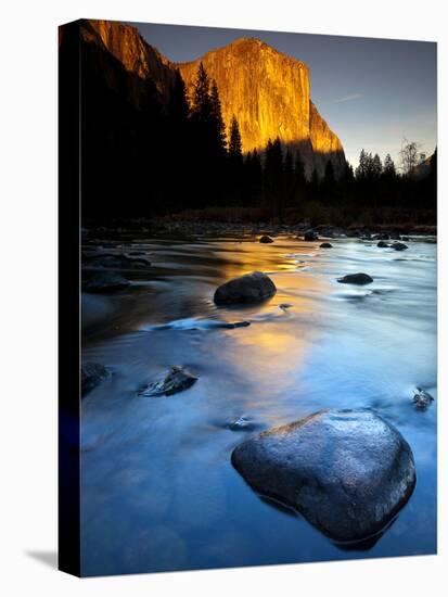 Merced River Beneath El Capitan in Yosemite National Park, California-Ian Shive-Stretched Canvas