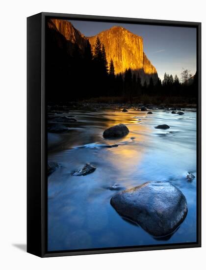 Merced River Beneath El Capitan in Yosemite National Park, California-Ian Shive-Framed Stretched Canvas