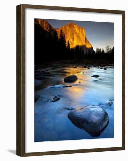 Merced River Beneath El Capitan in Yosemite National Park, California-Ian Shive-Framed Photographic Print