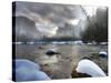 Merced River, El Capitan in Background, Yosemite, California, USA-Tom Norring-Stretched Canvas