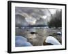 Merced River, El Capitan in Background, Yosemite, California, USA-Tom Norring-Framed Photographic Print