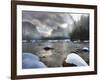 Merced River, El Capitan in Background, Yosemite, California, USA-Tom Norring-Framed Photographic Print